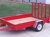 Utility Trailer Details: 4' Easi-lift Fold-up gate on Solid Sided Trailer - Eagle Trailer Company, Lawrence, Kansas