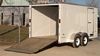 Enclosed Trailer Details: 7x14, Rear view, Fold-up ramp - Eagle Trailer Company, Lawrence, Kansas