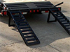 Flatbed Trailer Details: Cleated Dovetail, Fold-up Ramps - Eagle Trailer Company, Lawrence, Kansas